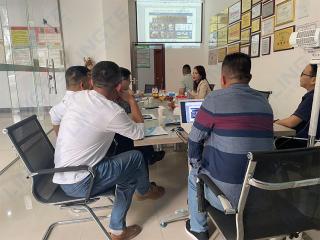 山速高速某運營單位到公司參觀考察綠通快檢設備